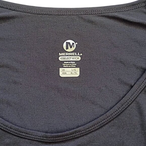Merrell Select-Wick Shirt Women's L Heather Gray Performance Outdoor Hiking Tee - Picture 7 of 9